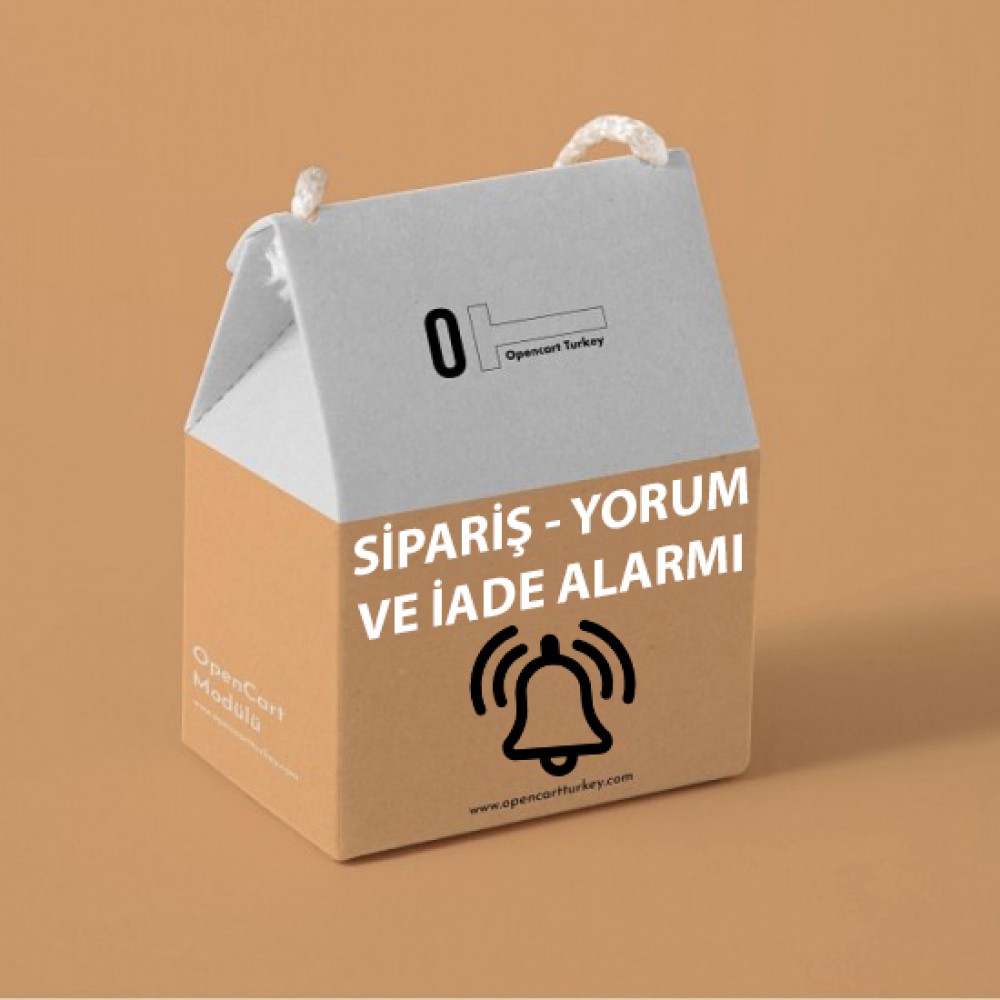 Opencart Admin Sipariş - Yorum - İade Alarmı