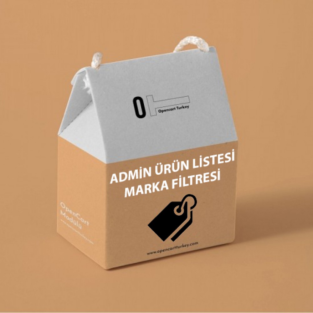 Opencart Admin Ürün Listesinde Marka Filtresi