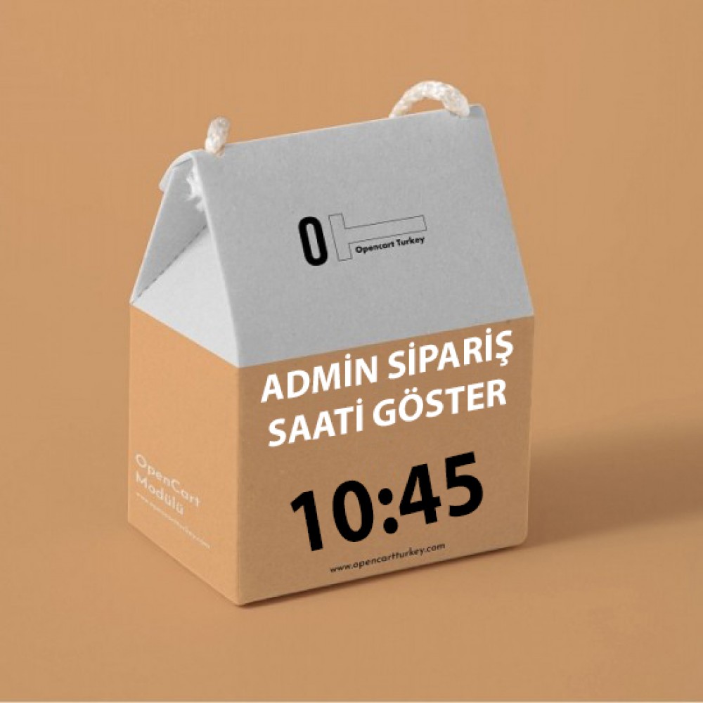 Opencart Admin Sipariş Saati Göster Modülü